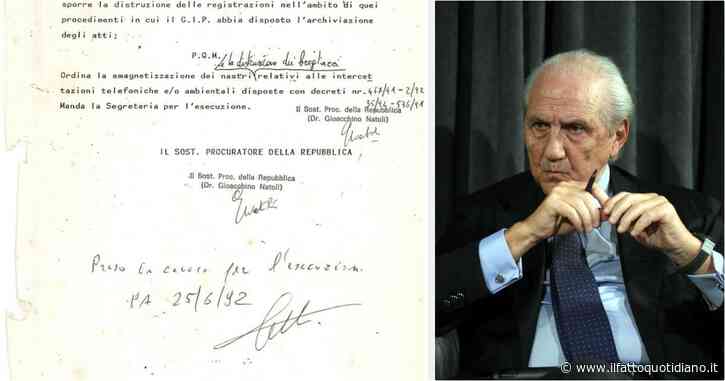 L’inchiesta su Natoli, quella scritta a penna che ordinava la distruzione dei brogliacci dei boss Buscemi. L’ex pm: “Non è la mia calligrafia”