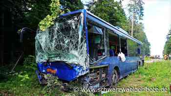 Zusammenstoß bei Langenbrand: Kleintransporter gegen Linienbus – zwei Schwerverletzte