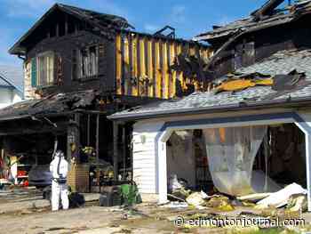 Two homes destroyed by fire Sunday night in southeast Edmonton