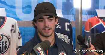 Newest Oiler Matt Savoie talks about ‘dream’ opportunity to play for team he grew up cheering for