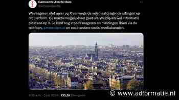 Amsterdam wil haatreacties op X onmogelijk maken, maar vergeet knopje nog om te zetten