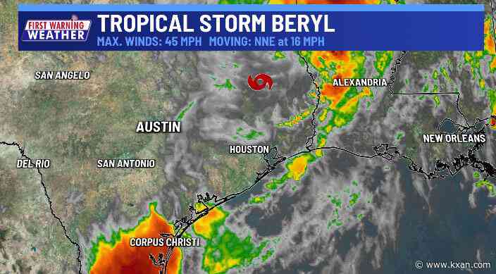 Hurricane Beryl spares Central Texas, others not so lucky
