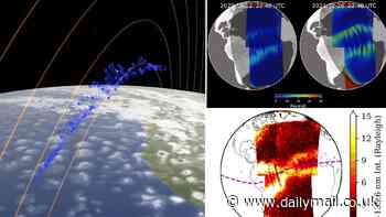 X marks the spot? NASA spots bizarre X-shaped structures in Earth's upper atmosphere - and scientists warn they could wreak havoc on radio and GPS signals