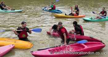 Barking and Dagenham College students in outdoor adventure day