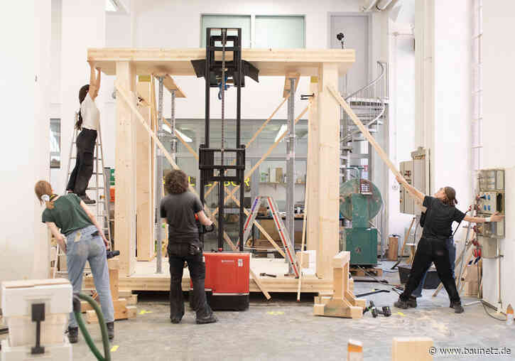 Zirkularität unter Laborbedingungen
 - Mock-up für Holzhochhaus in Berlin