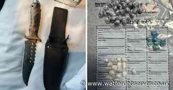 Police arrest man and seize heroin and combat knife