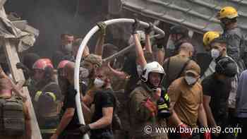 Kyiv mourns as rescuers sift through piles of rubble at a children's hospital hit by Russian missile
