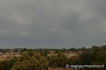 Donkere wolken met onweer en hagel naderen onze regio