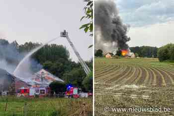 Boerderij brandt uit na blikseminslag