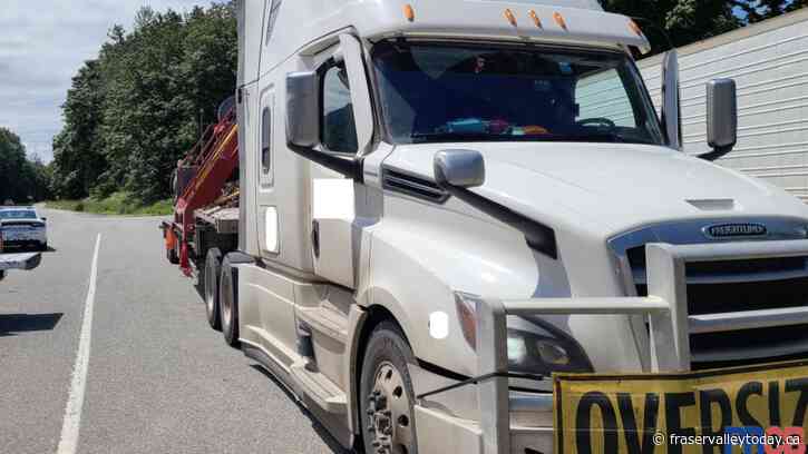 BC Highway Patrol cracks down on truck drivers in Hope just before Canada Day long weekend