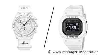 Lässige Uhren: Neue Uhren von Omega x Swatch und Casio G-Shock lassen Klassiker aufleben