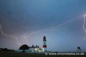 Met Office issues yellow weather warning of thunderstorms for North East England overnight