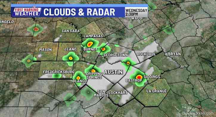 Showers, storms ending, but may return Wednesday