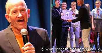 Eddie ‘The Eagle’ visits St Augustine's RC High School in Billington