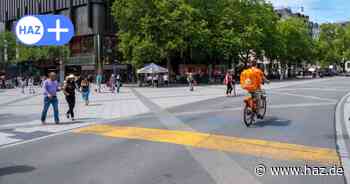 Regenbogen-Straßenstreifen in Hannover schon fast wieder weg