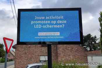 LED-schermen maken reclame voor verenigingen en handelszaken