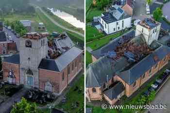 Hier sloeg stormweer het hardst toe: dronebeelden tonen ingestorte torenspits en verwoest dak van Chirolokalen