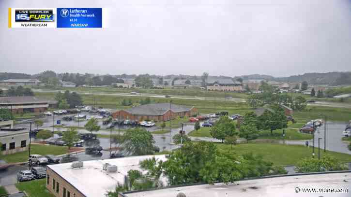 Gusty winds will replace the heavy rain this afternoon