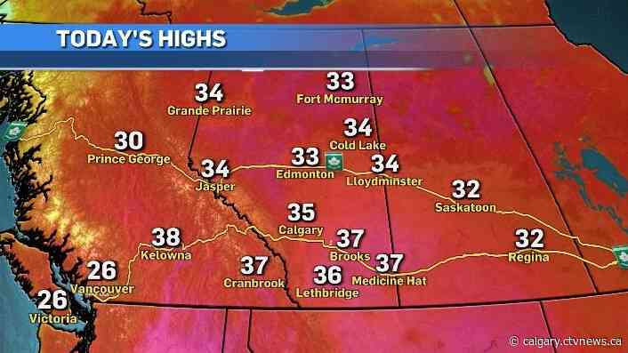 Some all-time heat records Wednesday while other locations may see tennis ball-sized hail