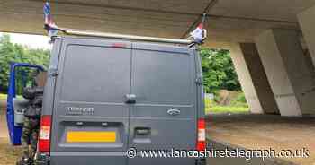 Eight-month-old unrestrained in van as driver was on M55