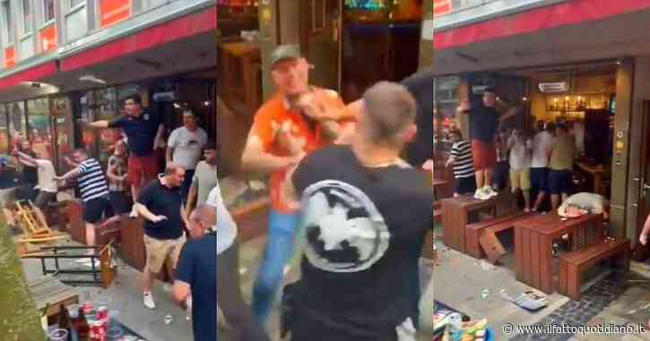 Scontri tra tifosi inglesi e olandesi a Dortmund prima della semifinale di Euro 2024: cinque britannici feriti | video