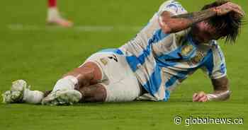 ‘Flopping’ Argentina: Star forward’s antics on pitch draws ire of Canadian soccer fans
