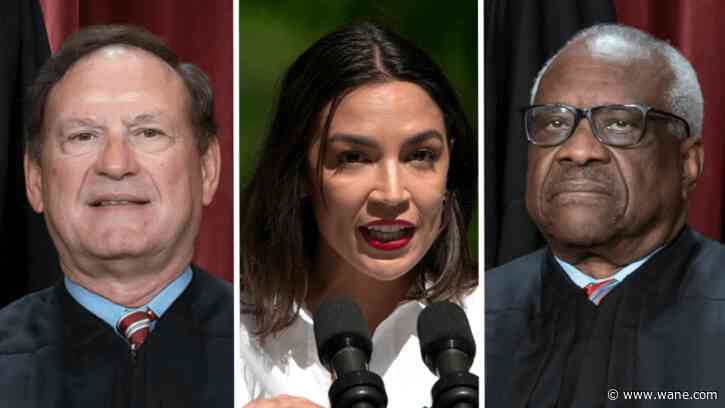 Ocasio-Cortez files impeachment articles against Supreme Court Justices Thomas, Alito