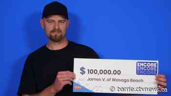 'Holy smokes,' Wasaga Beach entrepreneur wins $100,000 with lottery ticket