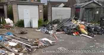 Little Harwood: Mountains of rubbish dumped behind homes