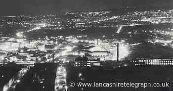 Burnley at night in 1979, what landmarks do you recognise?