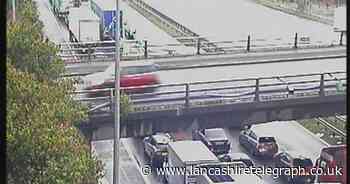 M62 junction 9, Warrington to junction 8 shut after crash