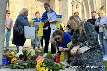 Oekraïense gemeenschap houdt wake na Russische raketaanval op kinderziekenhuis: “Poetin is de Hitler van de 21ste eeuw”
