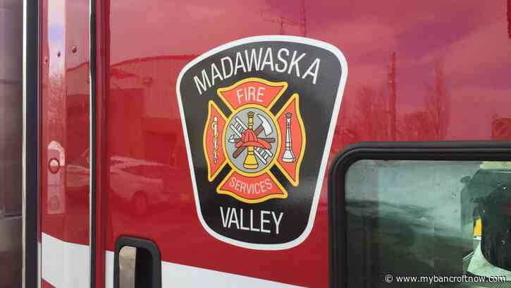 Fire Chief Corwin Quade speaks at Library in Barry’s Bay Thursday