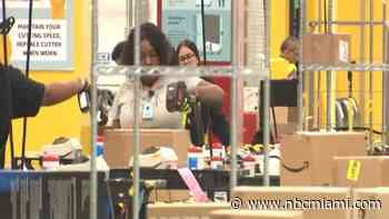 Go inside the Miami Amazon distribution station preparing for Prime Day