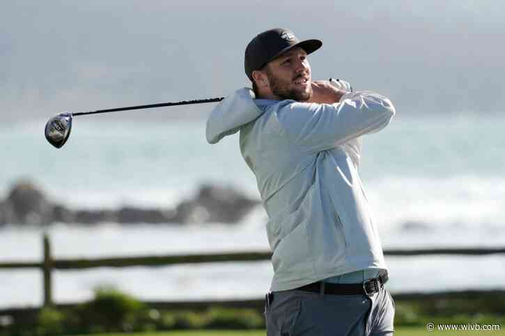 Josh Allen, Ryan Fitzpatrick playing in celebrity golf tournament