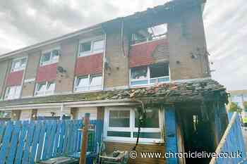 Shocking video shows huge flames at scene of suspected South Shields arson attack