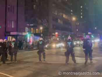 Police, protestors clash in downtown Montreal in wake of encampment dismantlement