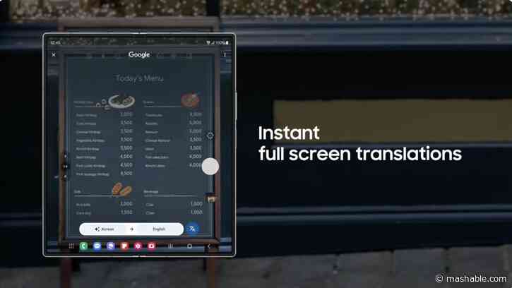 'Circle to Search' now lets you circle restaurant menus for quick translations