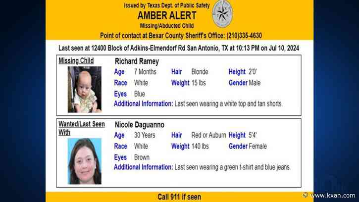 Amber alert issued for 7 month old, last seen in San Antonio