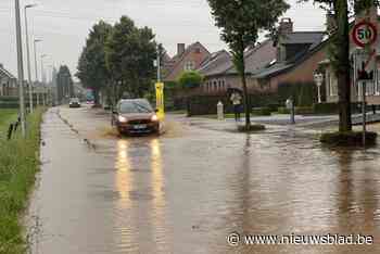 Wateroverlast in Limburg: verschillende straten staan blank