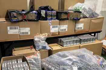 Illegal cigarettes, tobacco and Viagra tablets worth £106,000 seized in Wallsend flat raid