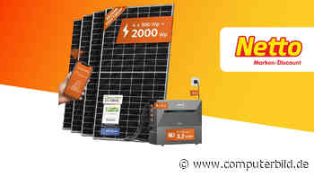 Gutscheinaktion: 2.000-Watt-Balkonkraftwerk mit neuem Anker-Speicher-Set bei Netto
