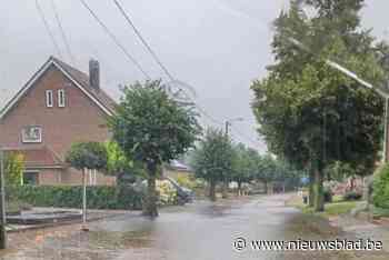 Wateroverlast in Schoolstraat Kessenich