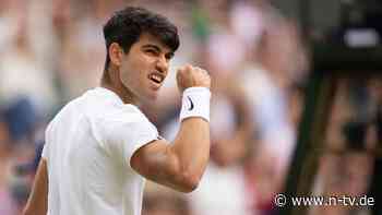 Medwedew verwarnt und dominiert: Titelverteidiger Alcaraz krallt sich Becker-Bestleistung