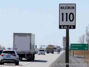 Speed limit on some eastern Ontario highways increases to 110 km/h