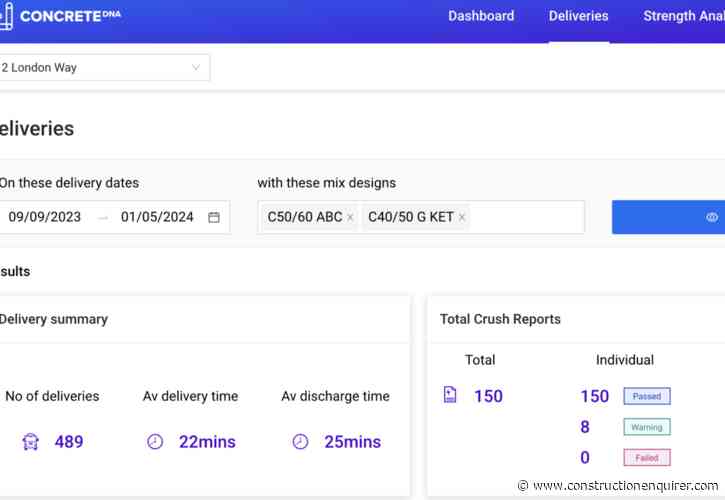 Data Hub helps Morrissroe manage concrete info