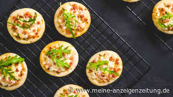 Die Mini-Flammkuchen sind das Highlight für Ihr Fingerfood-Buffet
