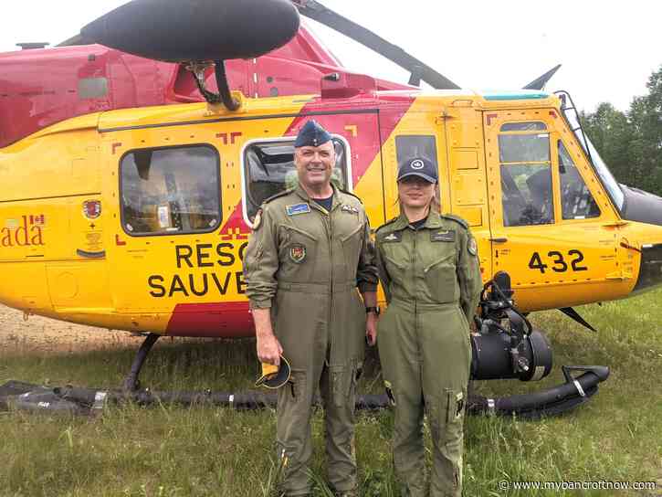 Father and daughter take part in Search and Rescue training in Bancroft 