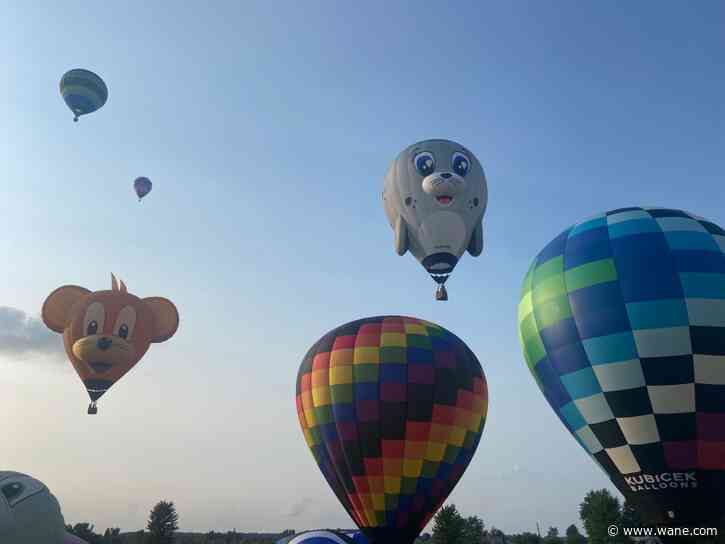 Hot air balloons fill the Angola skyline
