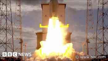 Moment Ariane-6 rocket blasts into space on first flight
